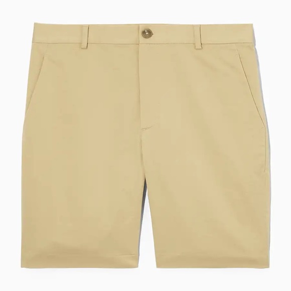 COS CLASSIC CHINO SHORTS BEIGE - Picture 3 of 7